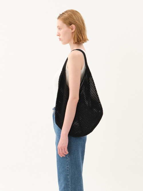 net hobo bag_black