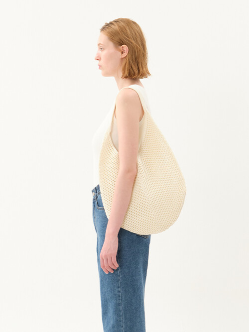 net hobo bag_cream