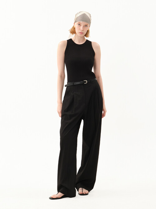 relaxed summer pants_black