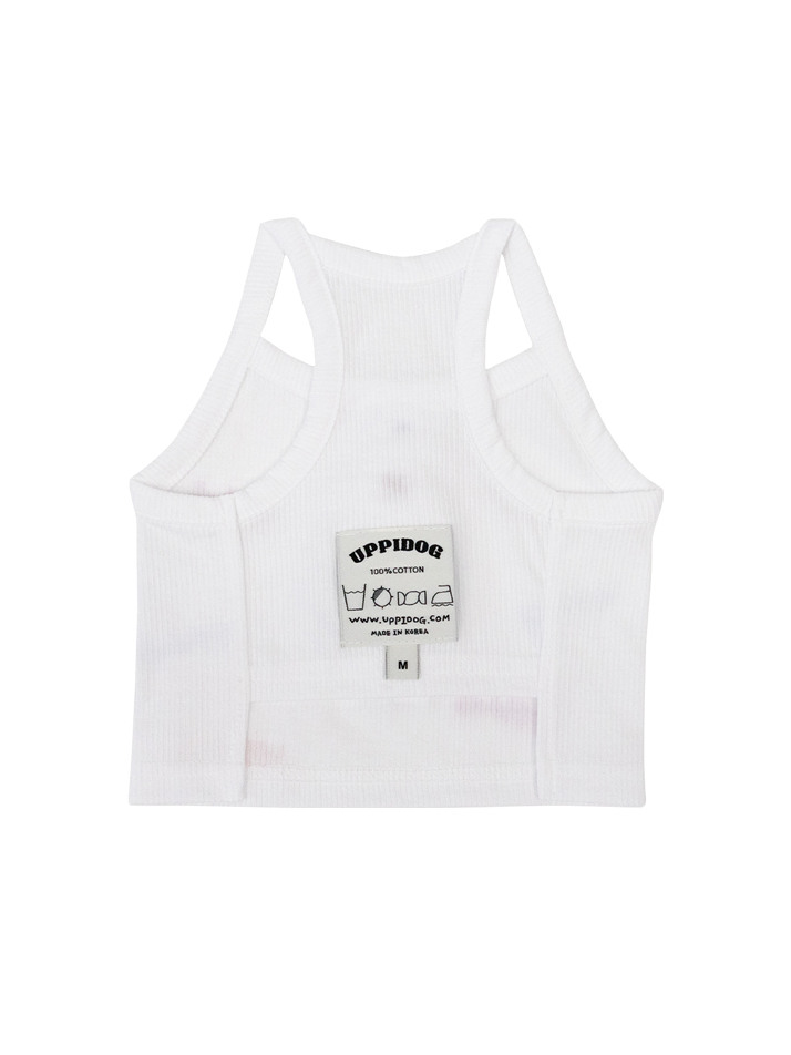 HEART FRILL CROP TOP [WHITE]