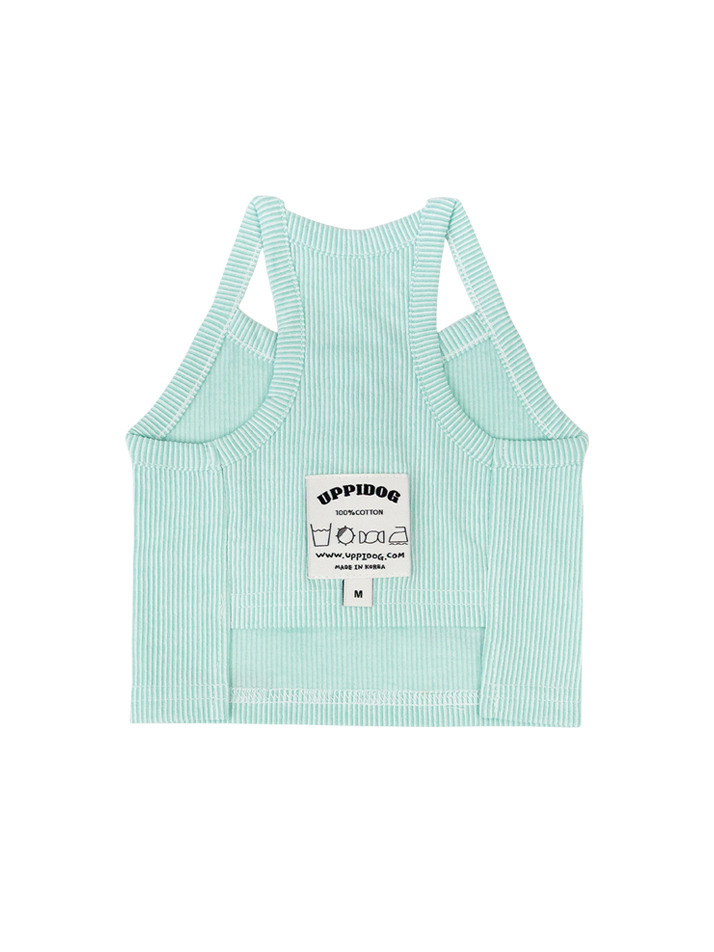 HEART FRILL CROP TOP [MINT]