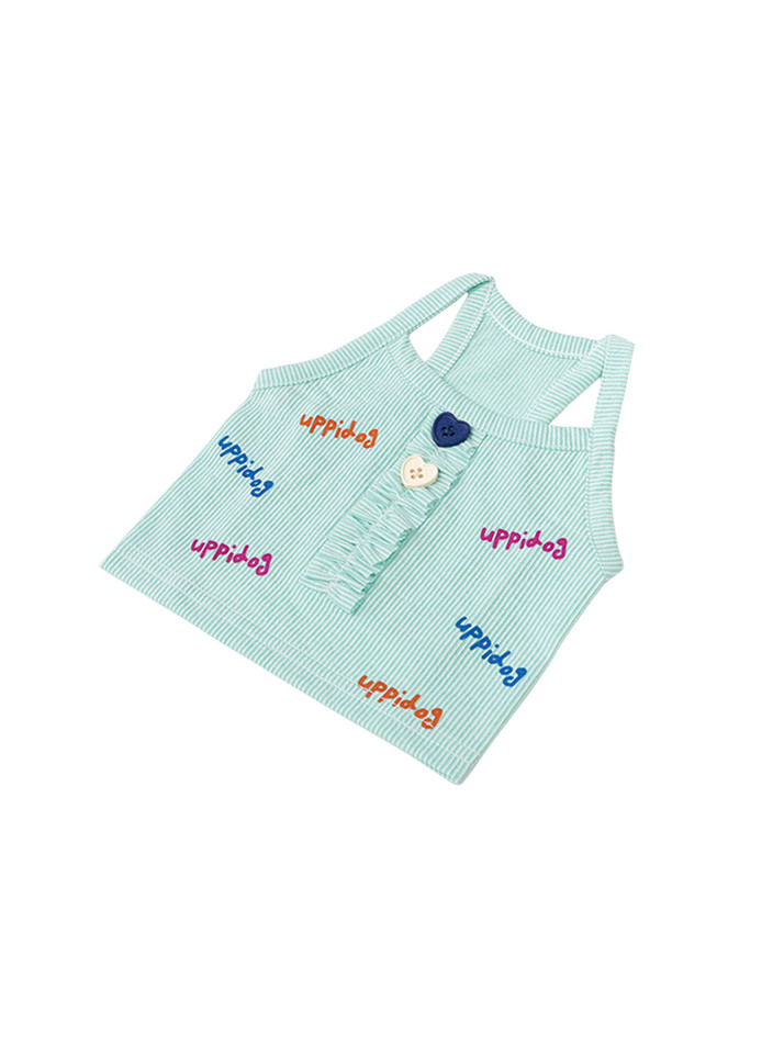 HEART FRILL CROP TOP [MINT]