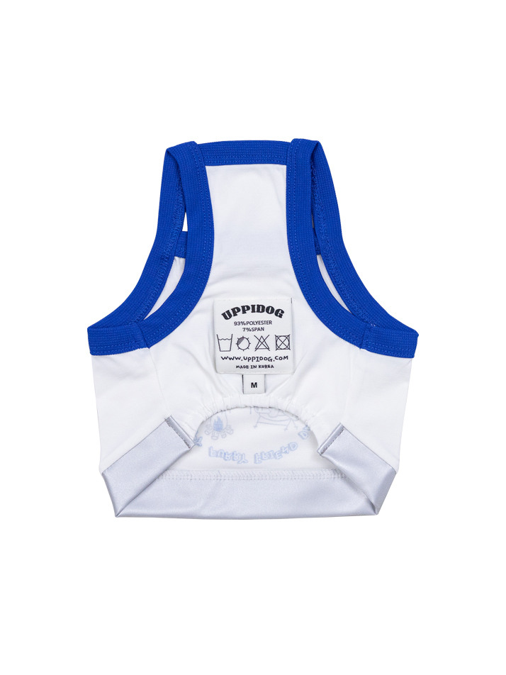 REFLECT SEMI-CROP COOL SLEEVELESS [BLUE CAMPING]