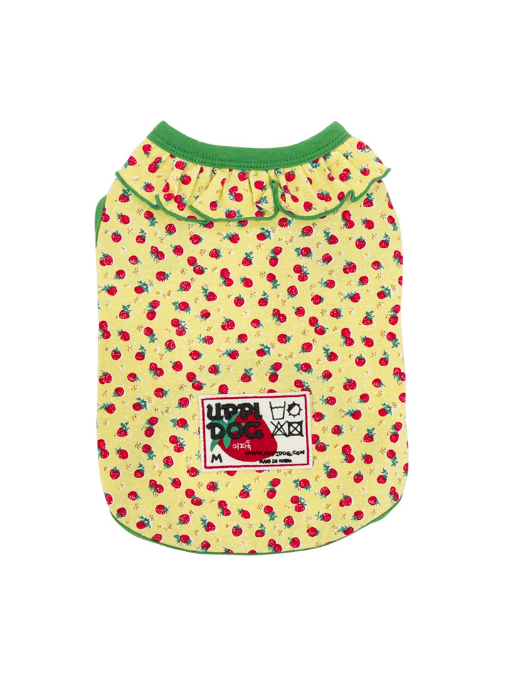 STRAWBERRY FRILL SLEEVELESS [GREEN]