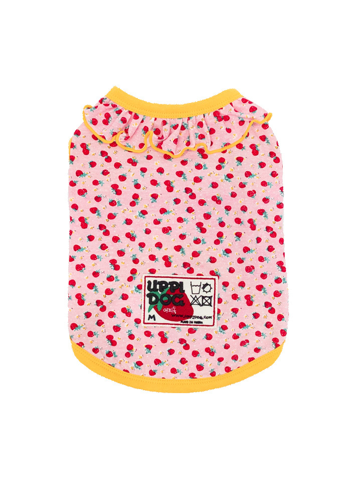 STRAWBERRY FRILL SLEEVELESS [PINK]
