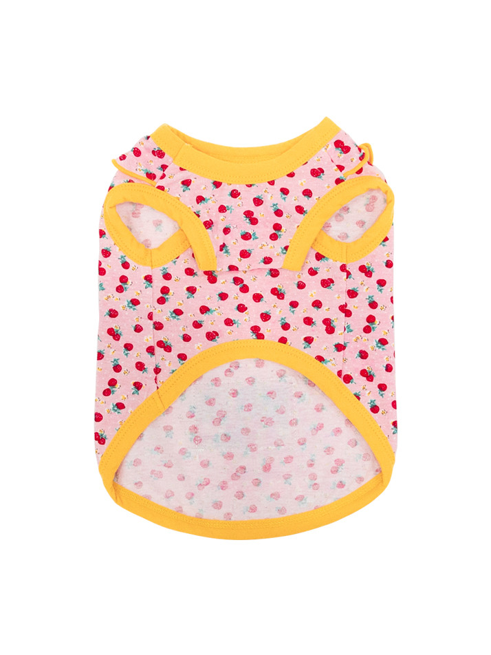 STRAWBERRY FRILL SLEEVELESS [PINK]