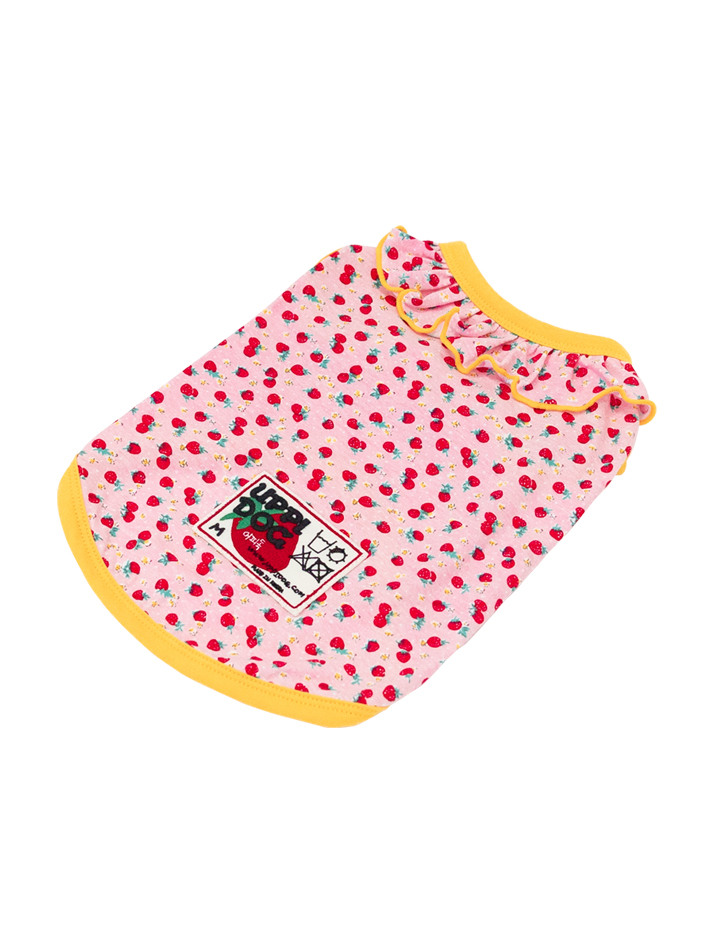 STRAWBERRY FRILL SLEEVELESS [PINK]