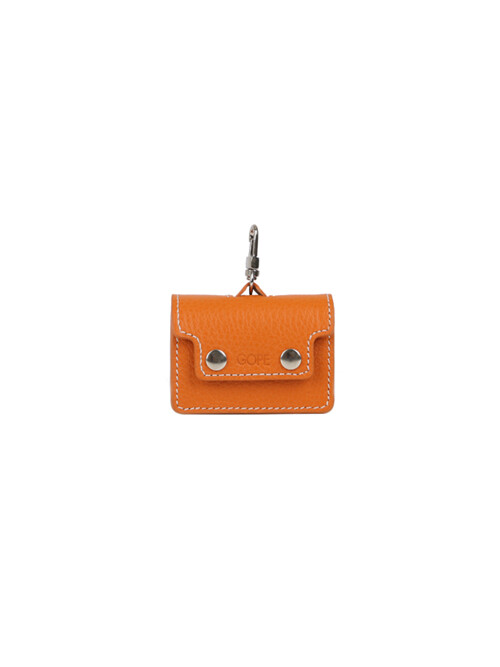 Texture Dog Poop Bag Dispenser ORANGE