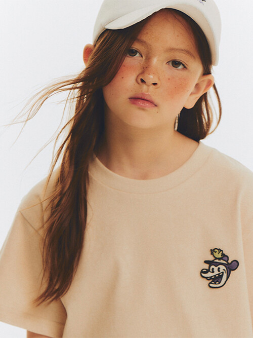 BLAH LOGO SHORT T-SHIRT_BEIGE