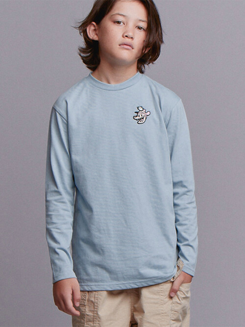 BLAH LOGO LONG SLEEVE T-SHIRT_BLUE