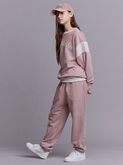 LOGO LINE SWEAT PANTS_PINK