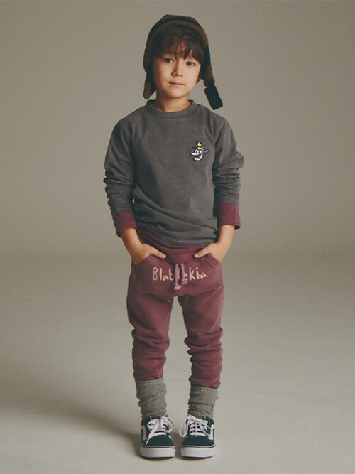 LOGO SWEAT PANTS_BUGUNDY