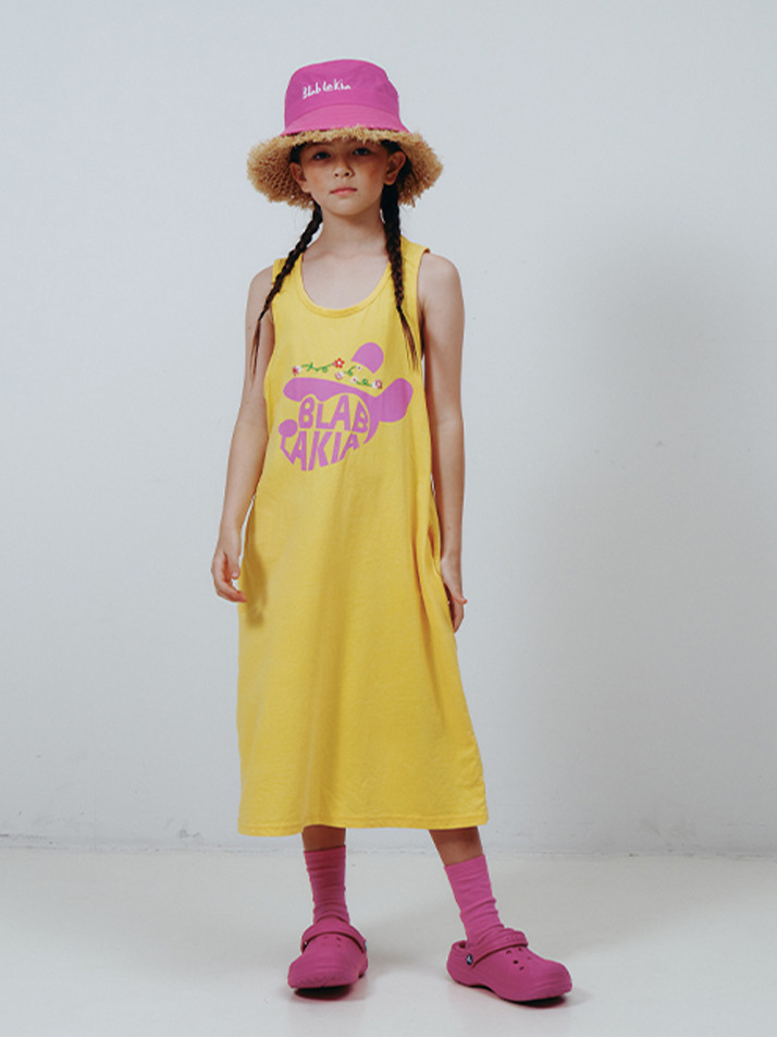 NEW BLAB EMBROIDERY DRESS_YELLOW