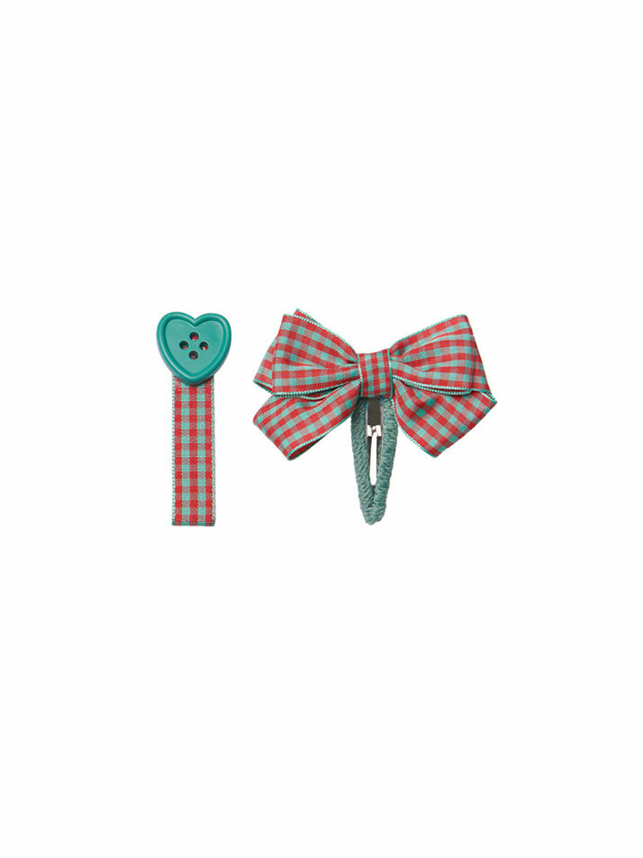 BLAB CHECKERED RIBBON PIN_BLUE