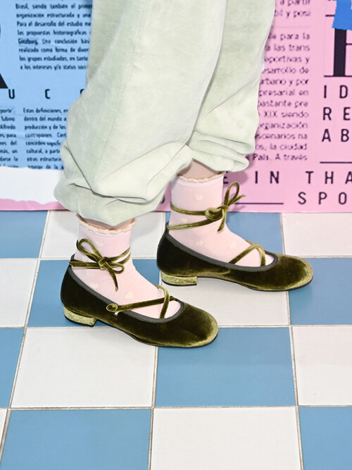 VELVET MARY JANE ( KHAKI )