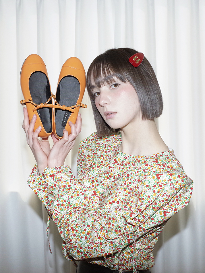 Orange flats hot sale