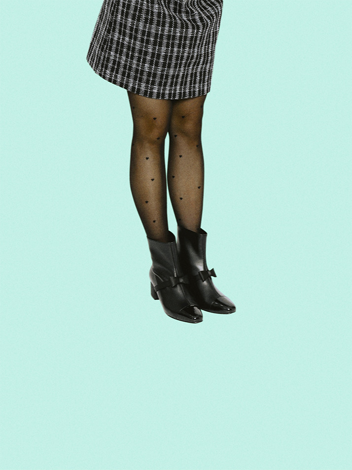 MARIE ANKLE BOOTS ( BLACK )