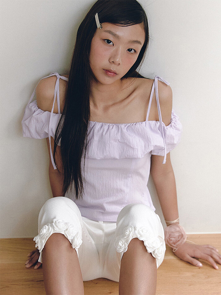 Chouchou Sleeveless Blouse_light purple