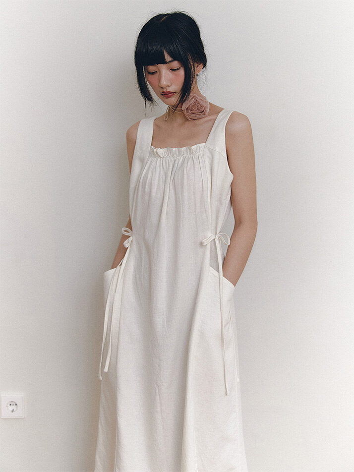 Linen Clementine One-piece_ivory