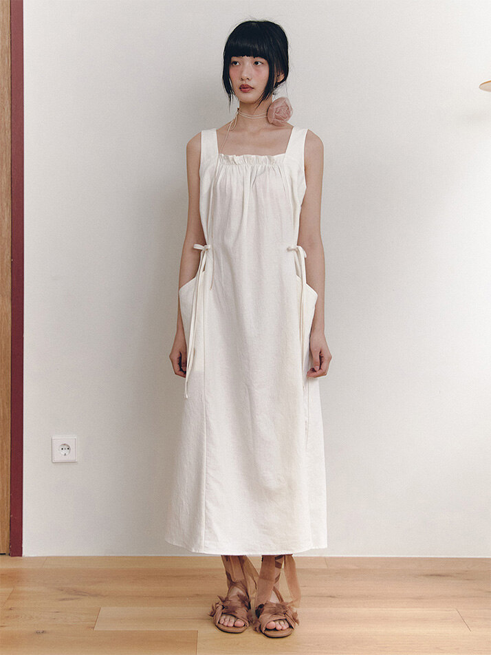 Linen Clementine One-piece_ivory