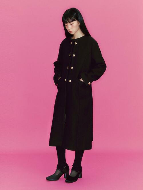 Chelsea Wool Coat_black