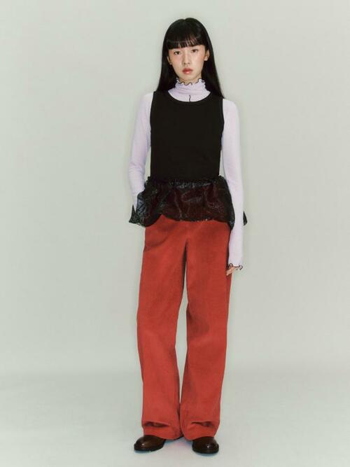 Classic Corduroy Pants_cherry red