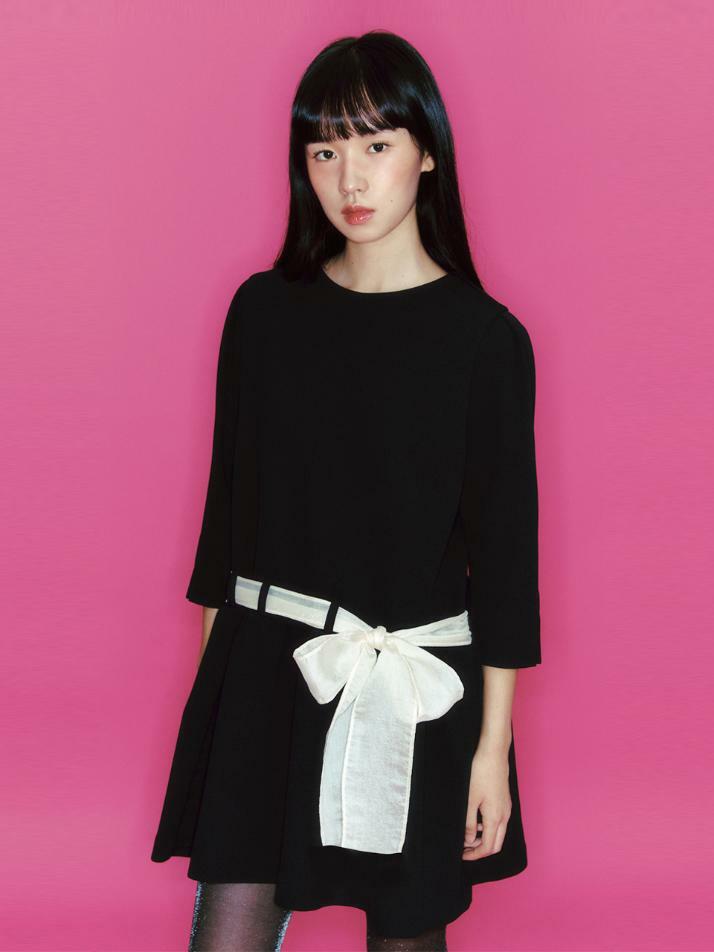 Black Belle Bow One-piece_black