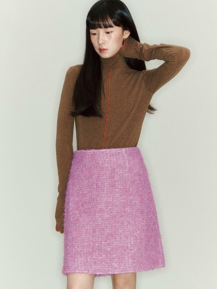 Star Candy Wool Skirt_purple