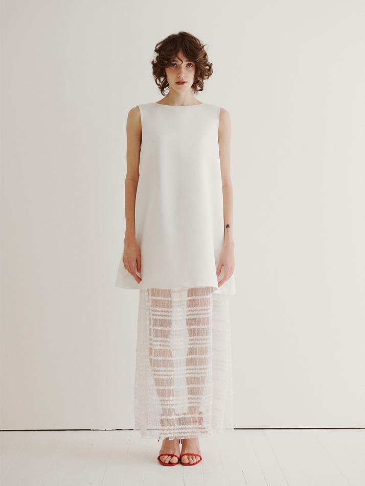 Bridal Bow Shower Dress_white