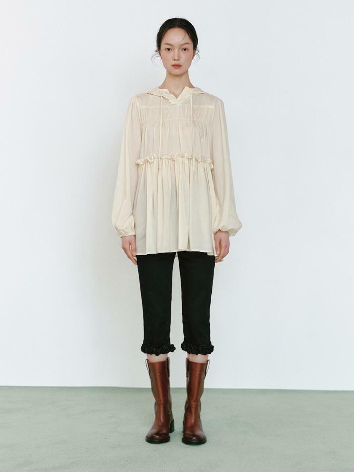 Romantic Hoodie Blouse_butter