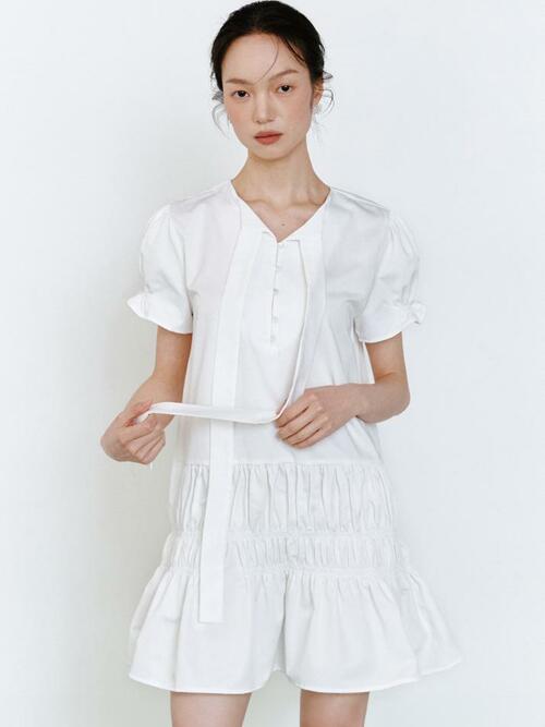 Blair Tie One-piece_white