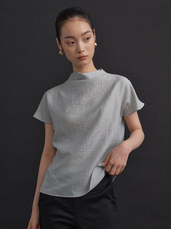 Fleur Pleats Blouse_mint