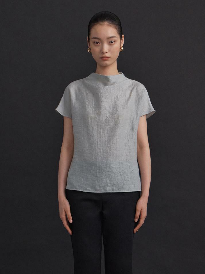 Fleur Pleats Blouse_mint