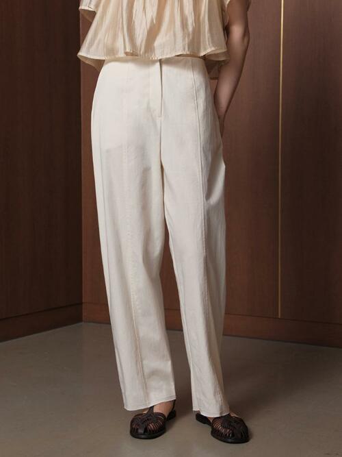 Pottery Volume Pants_ivory