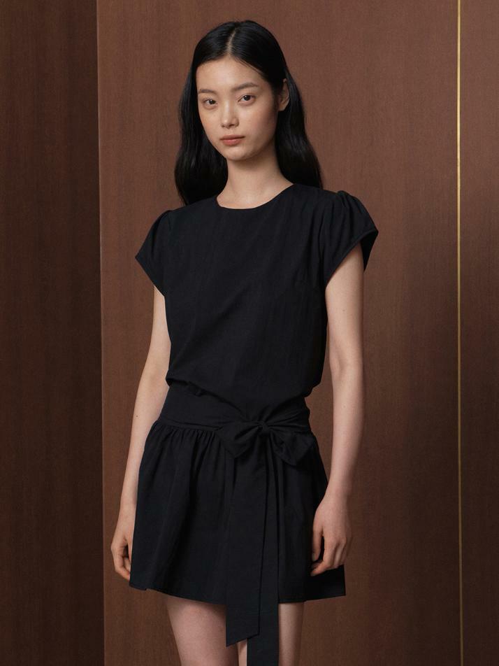 Butterfly Belt One-piece_black