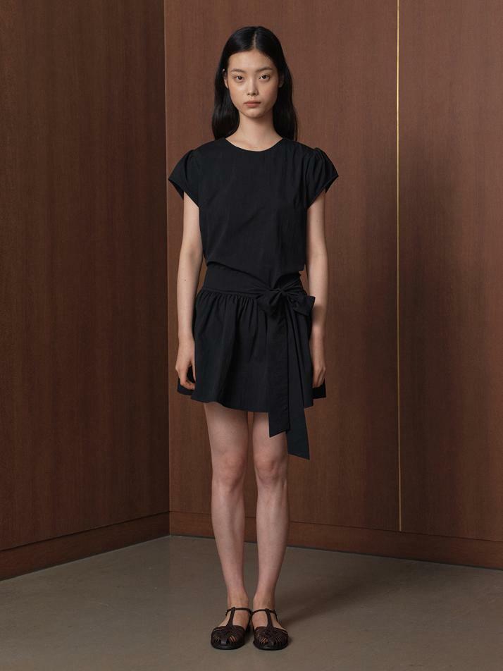 Butterfly Belt One-piece_black
