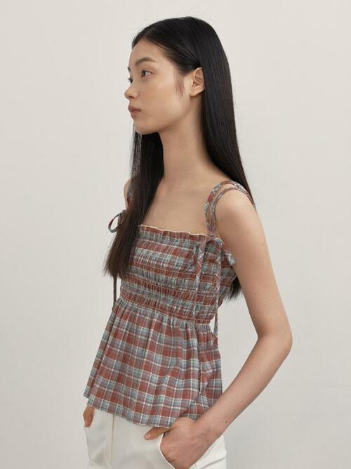 Sophie Bustier & Skirt_rose check