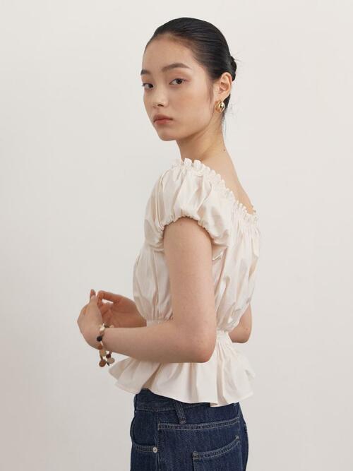 Petal Bud Blouse_butter