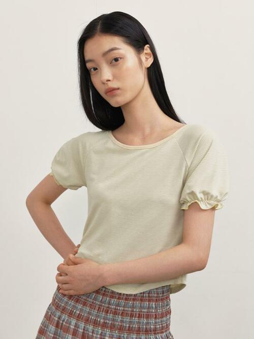 Melon Banana Raglan T-Shirt_stripe