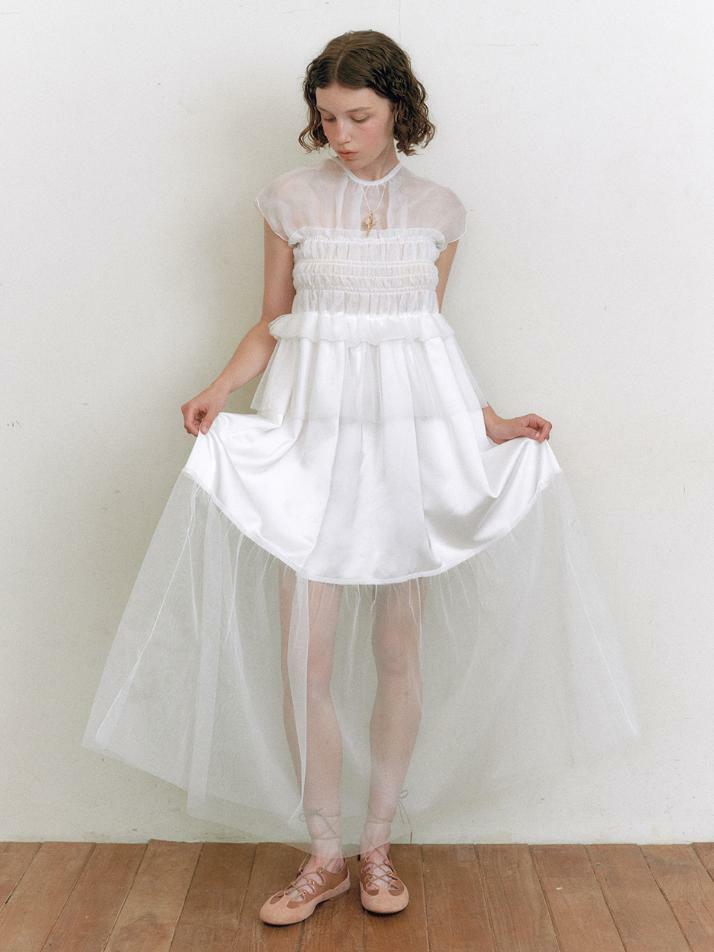 Bridal Misty Layers Dress_white