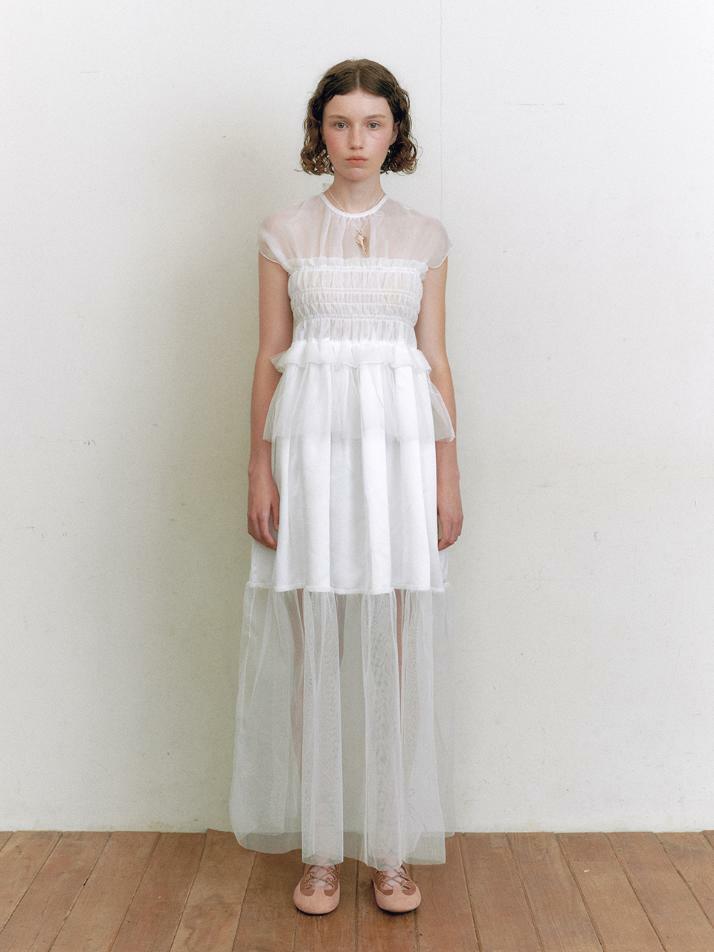 Bridal Misty Layers Dress_white