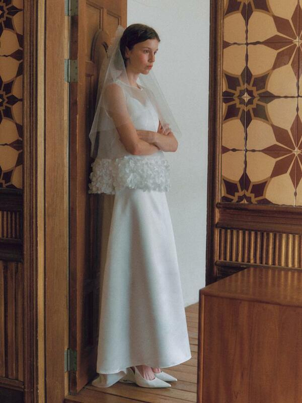 Bridal Susu Vest Dress_white