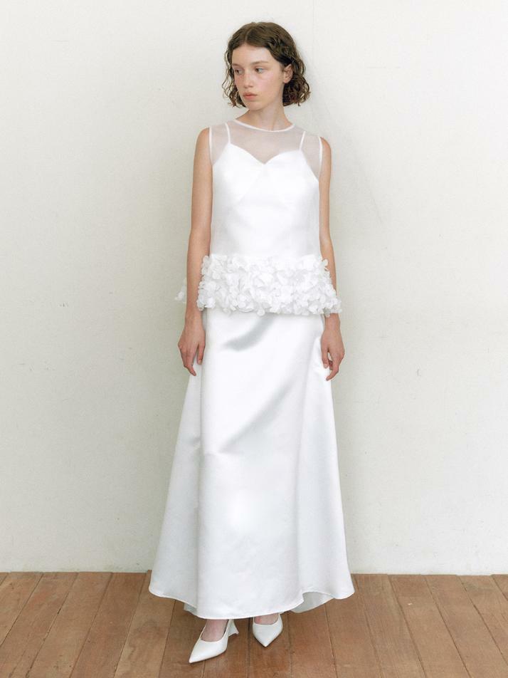 Bridal Susu Vest Dress_white