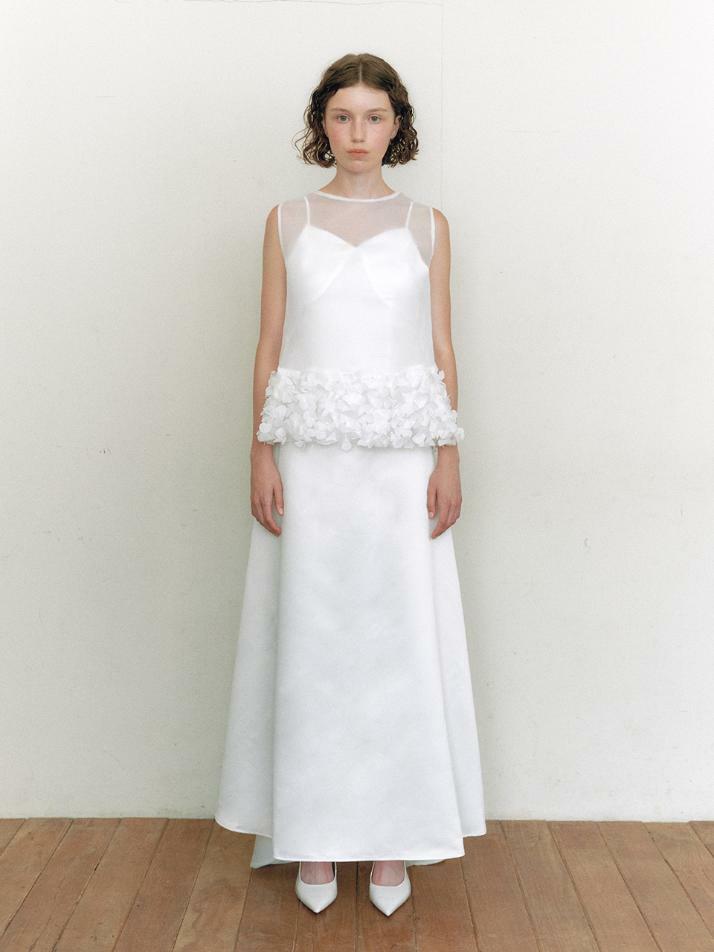 Bridal Susu Vest Dress_white