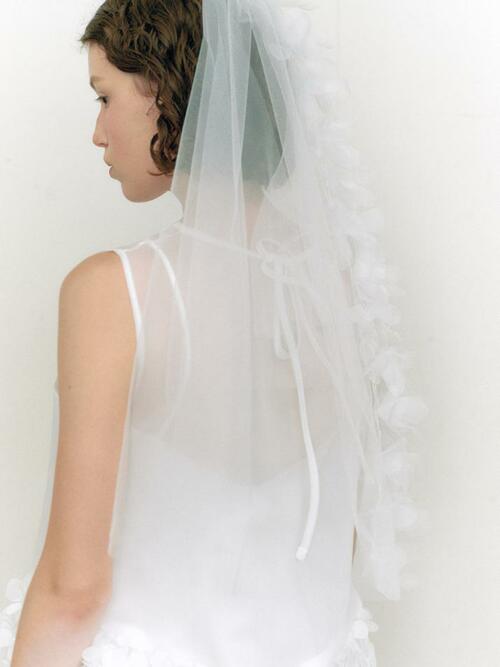 Bridal Creamy Veil_white