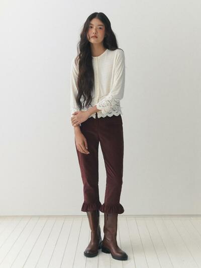 Corduroy Cha Cha Pants_plum