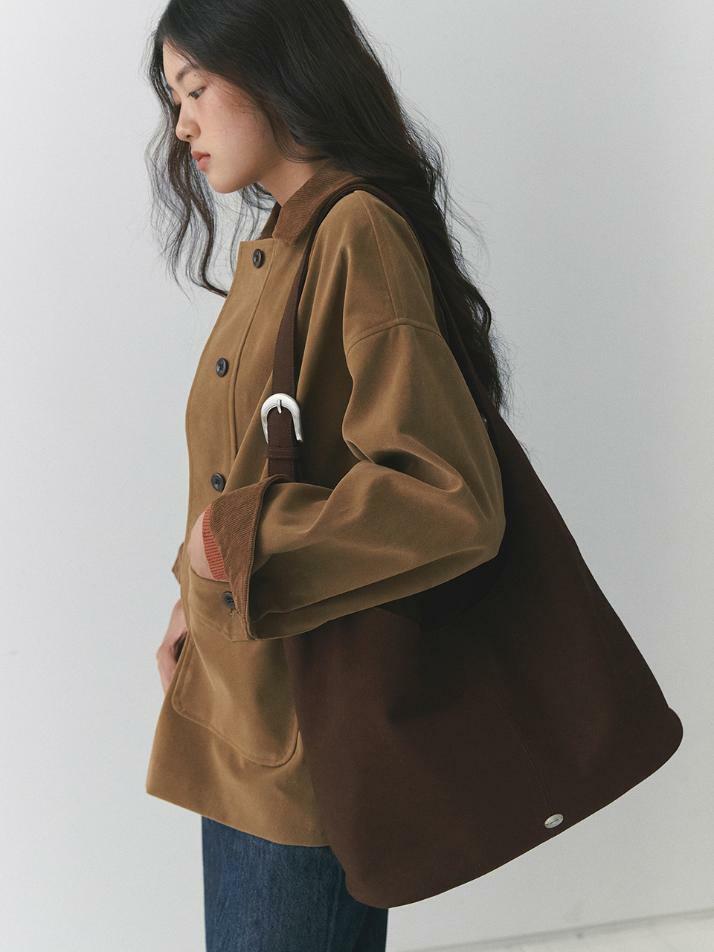 Journey Belted Suede Bag_brown