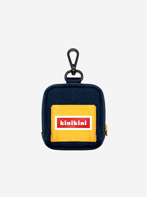 SIGNATURE LOGO ZIPPER POOP BAG - NAVY(풉백)
