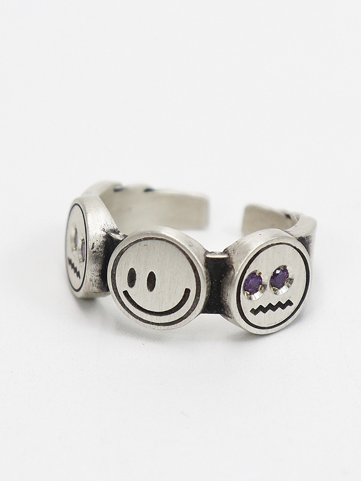 3 smile ring 2 (925 silver)