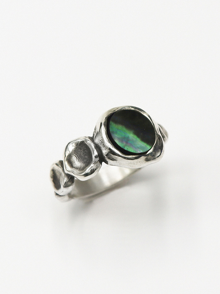 Kosmo ring (black) (925 silver)